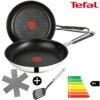 Tefal E76 Jamie Oliver Pfanne 28 Cm Induktion 3 TLG Set 4, NR 1, Bratpfanne Hoher Rand, Antihaft-beschichtet, Backofenofengeeignet, Spülmaschinenfest, Hohe GLEITFÄHIGKEIT,FÜR ALLE HERDARTEN