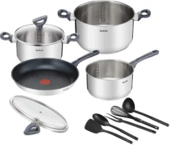 Tefal G713SB Daily Cook Set - Koch-Set - Schwarz/silber