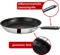 Tefal E76 Jamie Oliver Pfanne 28 Cm Induktion 3 TLG Set 4, NR 1, Bratpfanne Hoher Rand, Antihaft-beschichtet, Backofenofengeeignet, Spülmaschinenfest, Hohe GLEITFÄHIGKEIT,FÜR ALLE HERDARTEN -Tefal 31b51111b9a9822dc02cb5b244c2937e