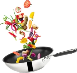 Tefal E76 Jamie Oliver Pfannenset Induktion 6 TLG Set 12,- Hohe Wokpfanne Mit Deckel 28cm, Pfanne 28 Cm + 24cm, Edelstahl 18/10 Rostfrei, Spülmaschinenfest, Antihaft-beschichtet -Tefal 46e90739fd476141bd9ea7e87d1b3dff