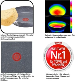 Tefal G13409 Healthy Wokpfanne Induktion 28cm -3 Tlg, Edelstahl Wok Bratpfanne Antihaft-beschichtet, Spülmaschinenfest, Rutschfester Griff, Für Alle Herdarten -Tefal 6268b796607e2b705d1a2efd8caedcfb 1