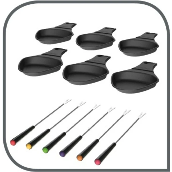 Tefal Cheese'n'co Raclette & Fondue RE12C8 (schwarz/dunkelgrau) 7 Tefal Cheese'n'co Raclette & Fondue RE12C8 (schwarz/dunkelgrau) – Bild 7