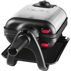 Tefal King Size Waffeleisen WM756D (schwarz/silber, 1.200 Watt)