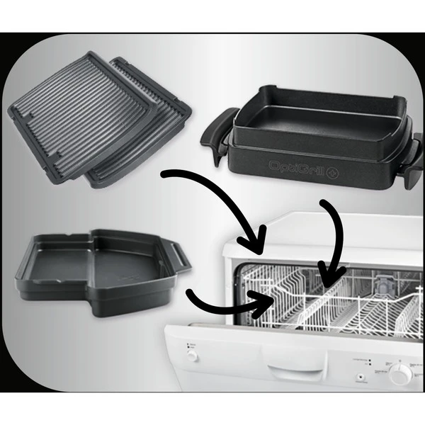 Tefal Optigrill+ Snacking & Baking GC7148, Kontaktgrill (schwarz, 2.000 Watt) 18 Tefal Optigrill+ Snacking & Baking GC7148, Kontaktgrill (schwarz, 2.000 Watt) – Bild 18