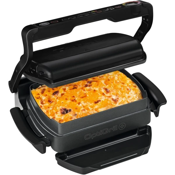 Tefal Optigrill+ Snacking & Baking GC7148, Kontaktgrill (schwarz, 2.000 Watt) 3 Tefal Optigrill+ Snacking & Baking GC7148, Kontaktgrill (schwarz, 2.000 Watt) – Bild 3