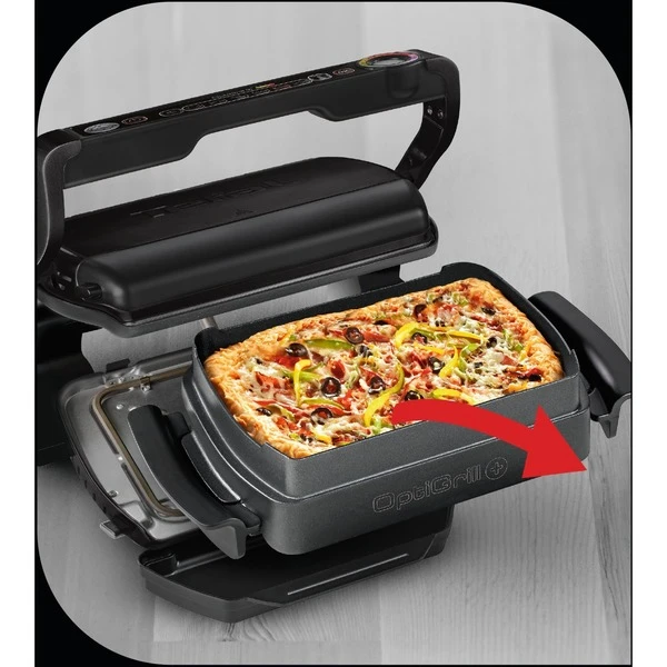 Tefal Optigrill+ Snacking & Baking GC7148, Kontaktgrill (schwarz, 2.000 Watt) 9 Tefal Optigrill+ Snacking & Baking GC7148, Kontaktgrill (schwarz, 2.000 Watt) – Bild 9