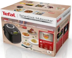 Tefal SPHERICOOK MULTIKOCHER (RK7458), 6 L, 820 W, Schwarz, 339 Mm, 455 Mm, 289 Mm 5 Tefal SPHERICOOK MULTIKOCHER (RK7458), 6 L, 820 W, Schwarz, 339 Mm, 455 Mm, 289 Mm -Tefal b468af74b5757241cc24df7153cb2d77