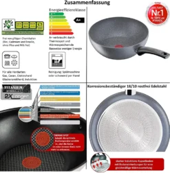 Tefal G13411 Cook Healthy Pfannenset Induktion 6 Tlg, Hohe Wokpfanne Mit Deckel 28cm, Pfanne 30 Cm + 24cm, Alle Herdarten, Spülmaschinenfest, Antihaft-beschichtet, Wok & Bratpfanne Set 9 Tefal G13411 Cook Healthy Pfannenset Induktion 6 Tlg, Hohe Wokpfanne Mit Deckel 28cm, Pfanne 30 Cm + 24cm, Alle Herdarten, Spülmaschinenfest, Antihaft-beschichtet, Wok & Bratpfanne Set -Tefal ebf245edb4f0962a06a8a9b04bf4a4e0