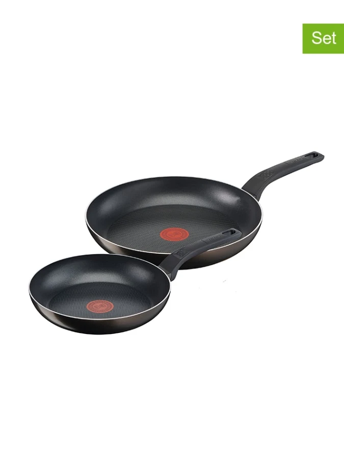 Tefal 2er-Set: Bratpfannen "Extra Cook & Clean" In Schwarz 1 Tefal 2er-Set: Bratpfannen "Extra Cook & Clean" In Schwarz