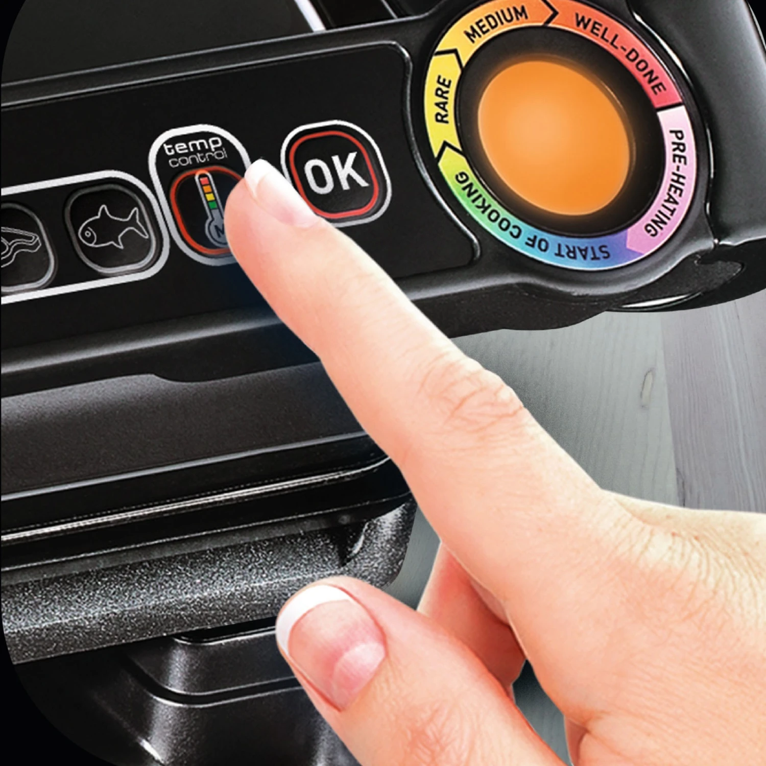 Tefal GC 7128 Optigrill+ Kontaktgrill In Schwarz 3 Tefal GC 7128 Optigrill+ Kontaktgrill In Schwarz – Bild 3