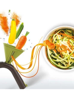 Tefal Spiralschneider "Ingenio" In Schwarz/ Grün - (B)12,7 X (H)11,9 X (T)11,9 Cm -Tefal tefal spiralschneider ingenio in schwarz grun b 12 7 x h 11 9 x t 11 9 cm 2